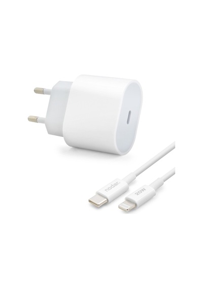 Nodar Type-c Lightning Hızlı Şarj Seti 20w Pd - Beyaz Nd1002