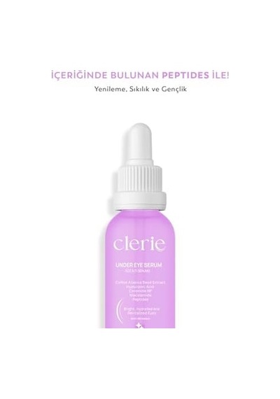 Göz Çevresi Bakım Serumu Koyu Halka, Torbalanma Ve Kırışıklık Karşıtı Kafein, Peptit, Niacinamide Ve Seramid İçeren Aydınlatıcı Kompleks