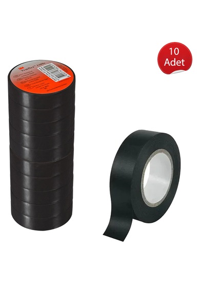 Elektrik İzola Bant 10 Adet Bant Elektrikçi Bantı İzole 1 Paket