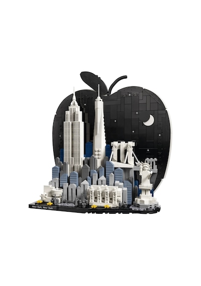LEGO® Architecture New York City – Büyük Elma 21066 - Yetişkinler için Gizli Sürpriz İçeren Yaratıcı Model Yapım Seti (1465 Parça)