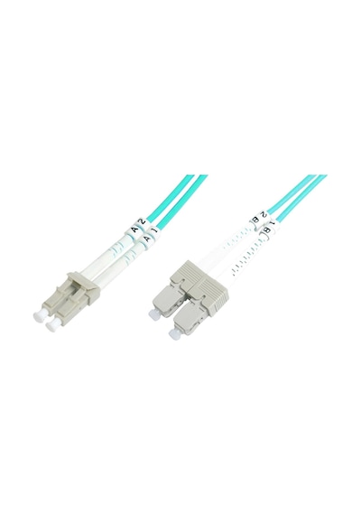 Beek Lc-sc Fiber Optik Patch Kablo, Multimode Om 3 50/125 Duplex, 3.0mm, Lszh, 5 Metre-19170
