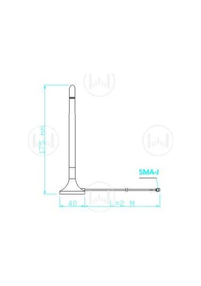 Antenna Home Ah2g.401 2.4ghz Mıknatıslı Sma Anten