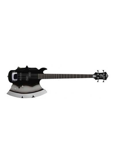Cort Gs Bass Axe2bk Bas Gitar, Siyah, Çantalı, Gene Sımmons İmzalı, Mi