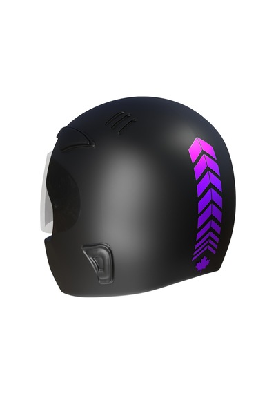 2 Adet Sport Kask, Araba Ayna Patlıcan Moru Kask Sticker Çınar Extreme