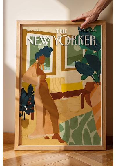 The New Yorker Çerçeveli Tablo March 29 2021 - House Style Ev Tarzı Tablosu