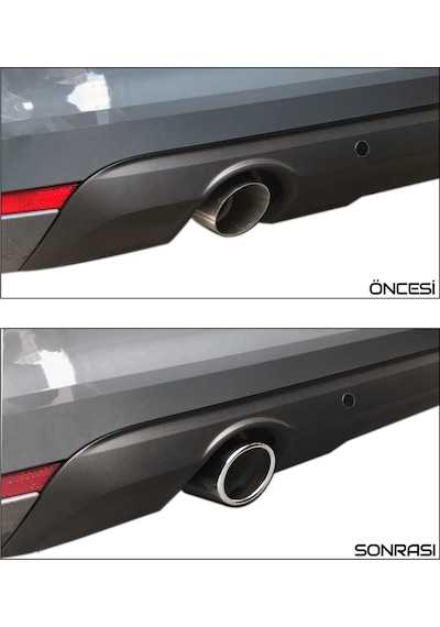 S-dizayn Renault Clio 5 Krom Egzoz Ucu Vidalı 2019 Üzeri