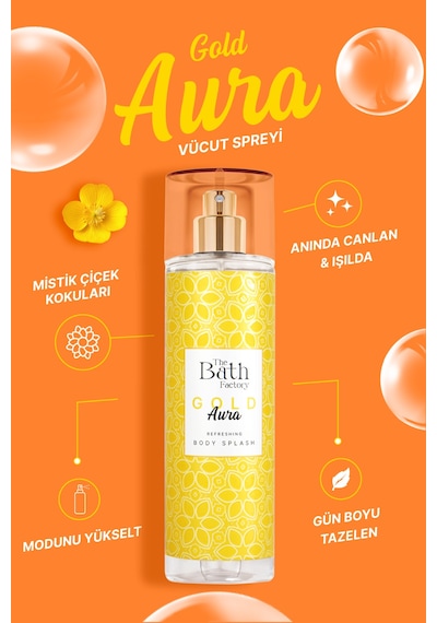 The Bath Factory Gold Aura Vücut Spreyi 200 ML