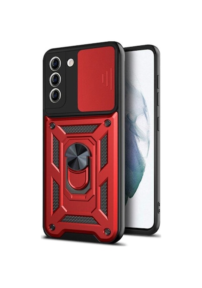 Samsung Galaxy Uyumlu S20 Fe Kılıf Tank Aramid Sürgülü Vega Yüzüklünano