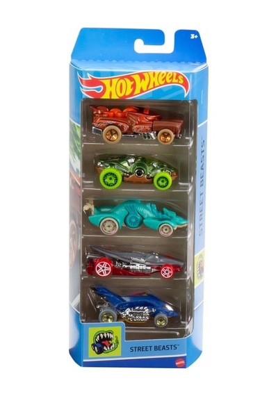 Hot Wheels Beşli Araba Seti Street Beasts Hfv91