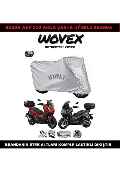 Honda İle Uyumlu Adv 350 Motosiklet Brandası Arka Çanta Uyumlu Su Geçirmez Uv Korumalı Branda,örtü,renk,gri Genel