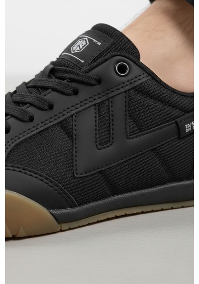Letao Kauçuk Kaymaz Tabanlı Retro Sneaker Günlük Spor Ayakkabı Siyah
