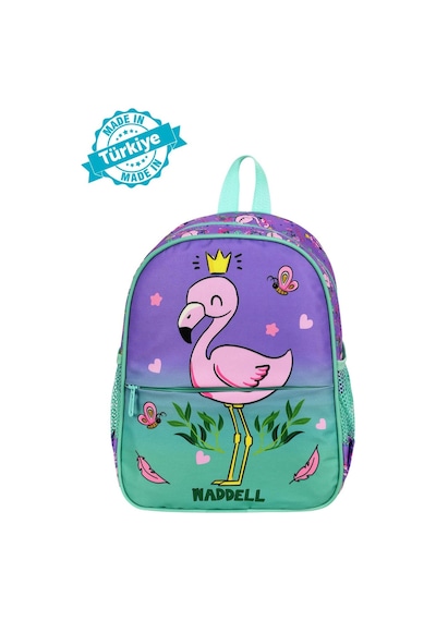 Waddell Lisanslı Flamingo Desenli Anaokul Kreş Sırt Çantası