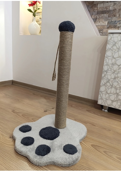 Kedi Tırmalama Tahtası Pati Modelli 50 Cm Büyük Boy Tırmalama Kedi Oyun Alanı Peluş Başlıklı