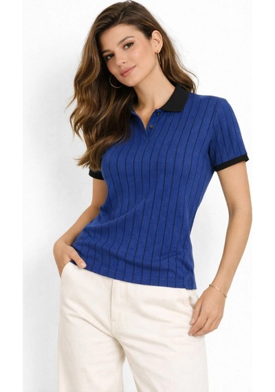 Wear Vexel Kadın Polo Yaka Çizgili Tişört Kısa Kol Düğmeli Yazlık T-shirt - Saks Mavisi Saks Mavisi Wear Vexel Kadın Polo Yaka Çizgili Tişört Kısa Kol Düğmeli Yazlık T-shirt - Saks Mavisi Saks Mavisi