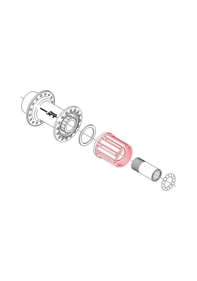 Shimano Deore Xt Fh-m8010 Arka Göbek Flibber Y38v98010 Siyah