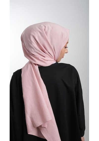Hürrem Bone 202105_04 Pamuk Düz Klasik Caz Şal Pembe