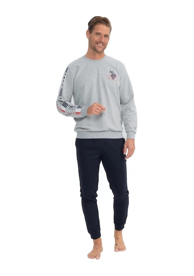 U.s. Polo Assn. Erkek Uzun Kollu Baskılı Pijama Takımı 001