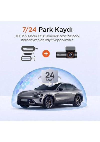 Juo C10 Pro 3k Uhd Hdr Wifi Ekranlı Araç Kamerası 170 Derece Geniş Açı Gece Görüş G-sensörlü Araç İçi Kame