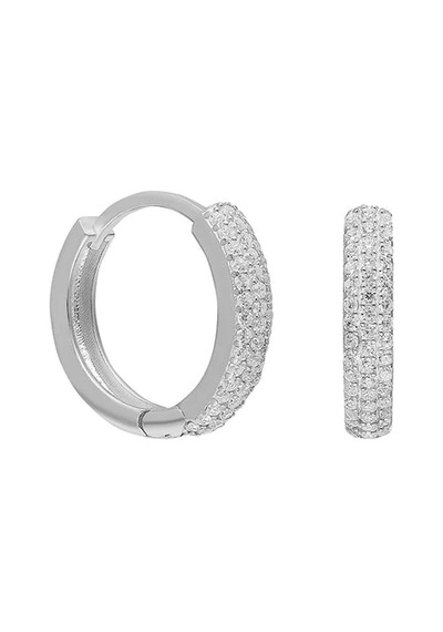 Zirkon Halka Küpe 718871 Silver