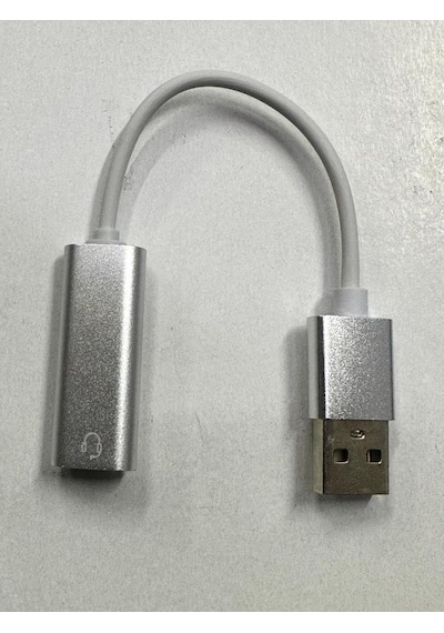 Tek Girişli Usb Ses Kartı Kulaklık Mifrofon Tek Girişli Usb Ses Kartı