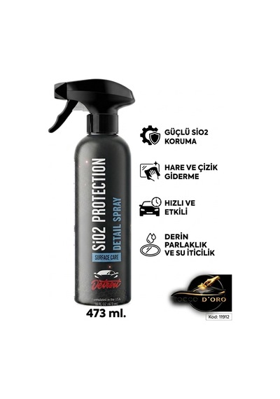 Detroit Sio2 Protection Detail Spray 473 Ml