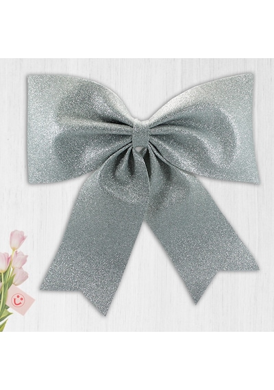 Simli Eva Fiyonk. 40 Cm X 33 Cm - Gümüş