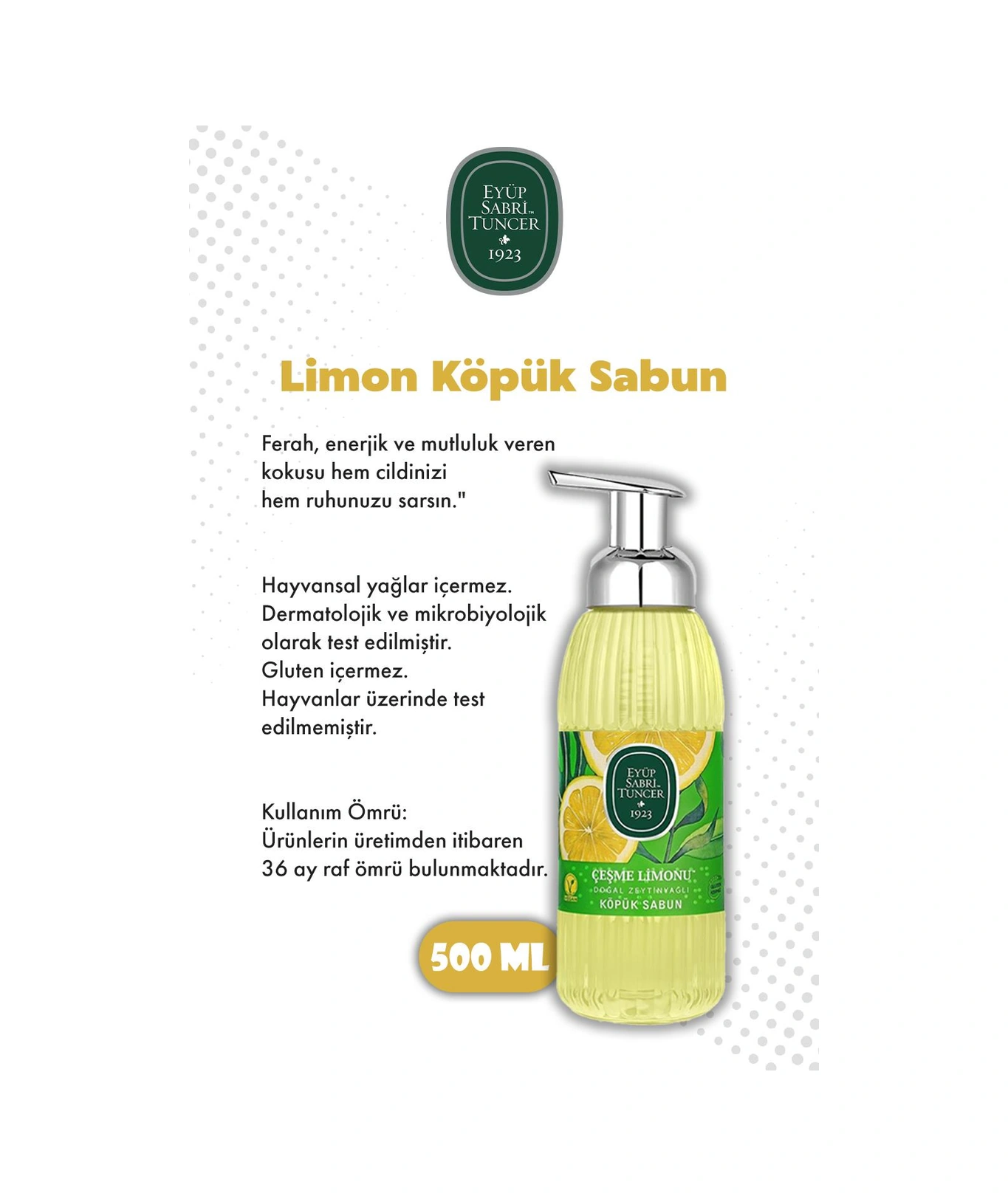 Eyüp Sabri Tuncer 4'lü Set 500 Ml Köpük Sabun Ve Rosıe