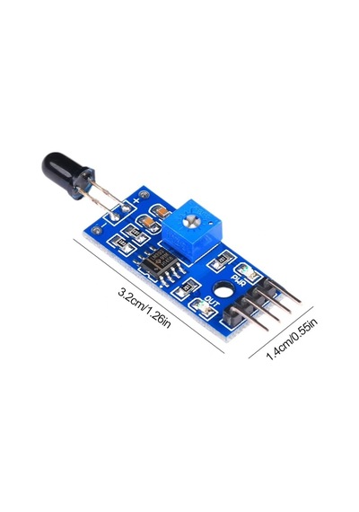 Kızılötesi Ateş Alev Algılama Sensör Modülü 4 Pin