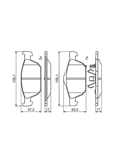 Honda Civic 1.6i-dtec 2012-2020 Bosch Ön Balata