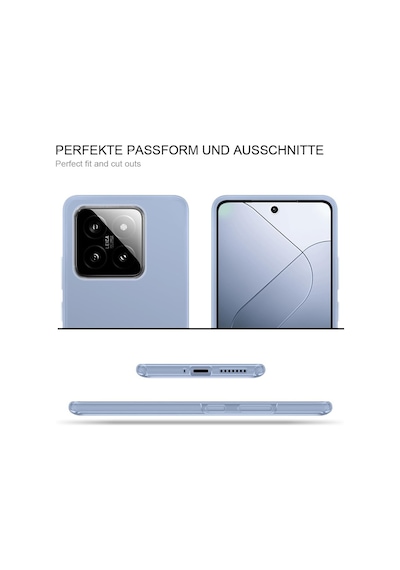 Teknomoda Xiaomi 14 Kılıf 360 Şeffaf Ön Arka Korumalı Şeffaf Silikon