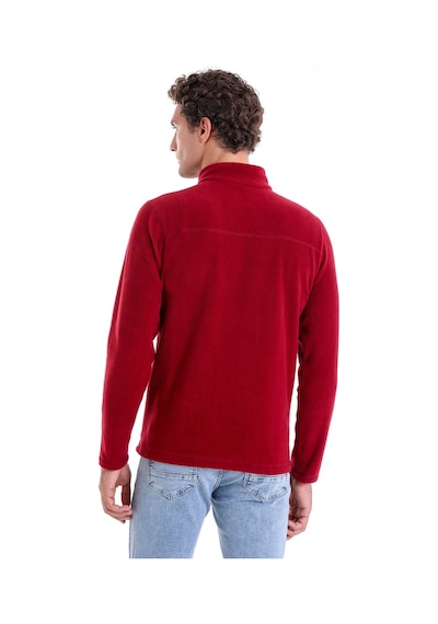 Hatemoğlu Regular Fit Düz Tam Boy Fermuarlı Polar Sweatshirt Bordo Hatemoğlu Regular Fit Düz Tam Boy Fermuarlı Polar Sweatshirt Bordo