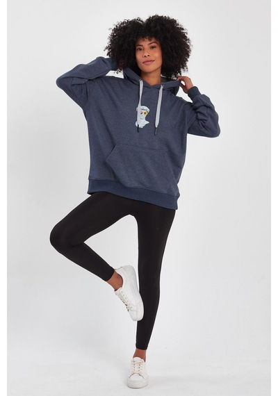 Alexander Gardi Alexandergardı Baskılı Kapüşonlu Comfort Fit Sweatshırt E22-757a-04 001