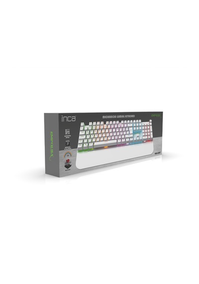 Ikg-430t Mekanik Gaming Klavye Red Switch Rgb Led 17 Efekt Ses Düğmeli Anti Ghosting 105 Tuş
