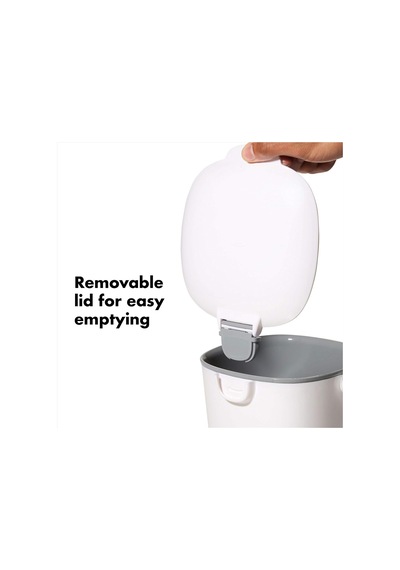 Oxo Good Grips Kompost Kovası, Beyaz, Koku Geçirmez Çöp Kutusu, Mutfak İçin, 2,8 L
