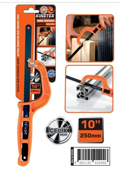Standart Boy 31cm Demir Testeresi Takılan Çelik Metal Testeresi