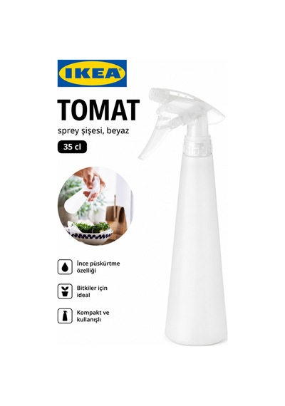 Tomat Sprey Şişesi Beyaz 35 Cl Ayarlanabilir Püskürtme Başlıklı Bitki Sulama Ve Nemlendirme Spreyi