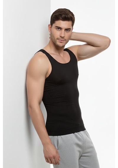 Fit Women Toparlayan Ve Sıkılıştıran Erkek Atlet Korse Siyah