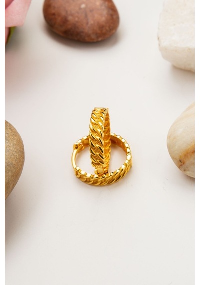 22 Ayar Altın 3,5 Gram Gizli Klips Gurmet Kadın Küpe Lkkp1342