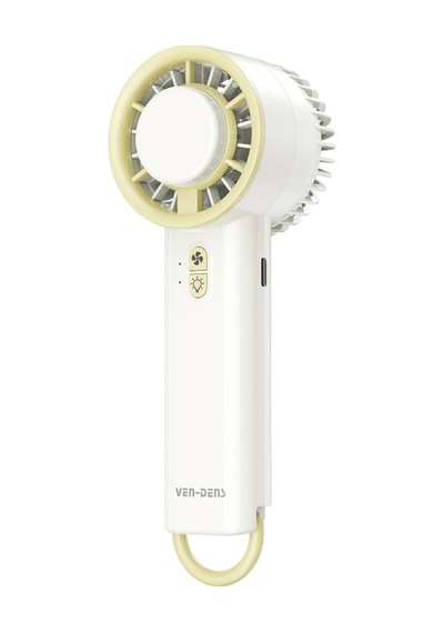 Ven-dens Vd-fan003 800 Mah Usb Şarjlı Mini El Vantilatörü, 3 Kademeli Hız, Taşınabilir Tasarım, Beyaz