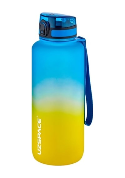 Uzspace Motivasyon Matarası 1500 Ml Mega Büyük Boy Çift Renk 8 Fa