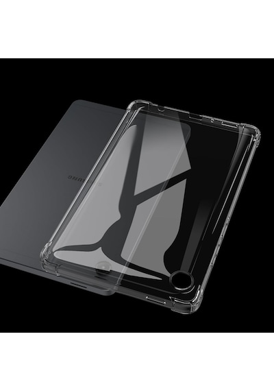 Samsung Galaxy Tab A11 8.7 İnç Sm-x130 Uyumlu Köşe Korumalı Şeffaf Esnek Antishock Kılıf Arka Kapak