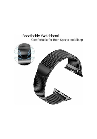 Apple Uyumlu  Watch Se 40 MM Milano Loop Çelik Kordon 40 MM Kayış
