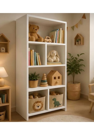 Pema Home %100 Mdf Çocuk Kitaplığı Beyaz