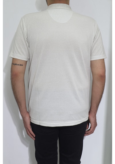 Santa Dmctekstil Erkek Kendinden Desenli Klasik Rahat Kalıp Tek Cepli Polo Yakalı T-shirt Bej Santa Dmctekstil Erkek Kendinden Desenli Klasik Rahat Kalıp Tek Cepli Polo Yakalı T-shirt Bej