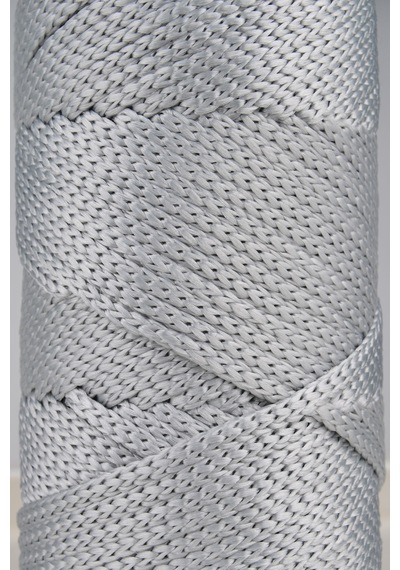 5 Mm - 400 Gr Polyester Makrome Ipi Açık Gri 95 M Polyester Makrome Ip Supla Ip Ve Çanta Ipliği