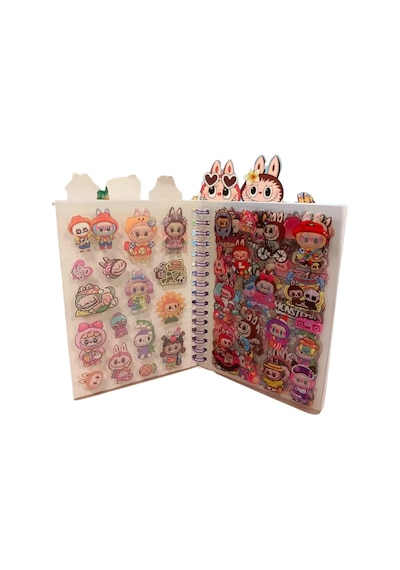 Kawai Sticker Defter 16 Sayfa Sticker 8 Sayfa Not Defteri Anahtarlık 250 Çok Renkli