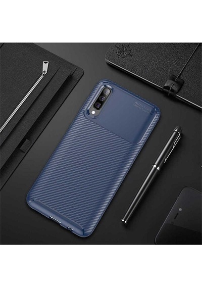 Xiaomi Mi 9 Kılıf Zore Negro Silikon Kapak Lacivert
