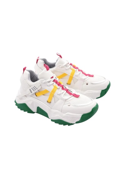Dgn Kadın Bağcıklı Sneaker Ayakkabı Fuşya