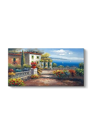 Manzarası Ve Ev Tablosu 140 X 70