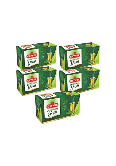 Herdem Yeşil Çay Süzen Poşet 1,6gr 25 Adet Beşli Paket